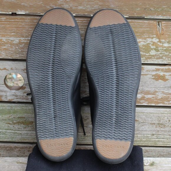 Cole Haan Grand.0S Black Leather Sneakers, Men's Size 10 M, EUC - Picture 13 of 15